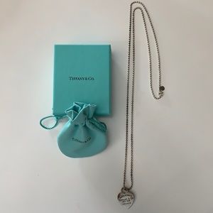 Authentic Tiffany & Co ‘Return to Tiffany’ Heart Tag Beaded Necklace